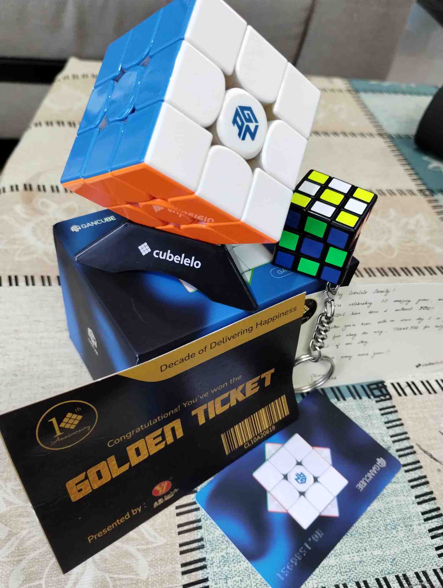 Buy 3x3 GAN 14 MagLev PRO UV Speed Cube Online | Cubelelo